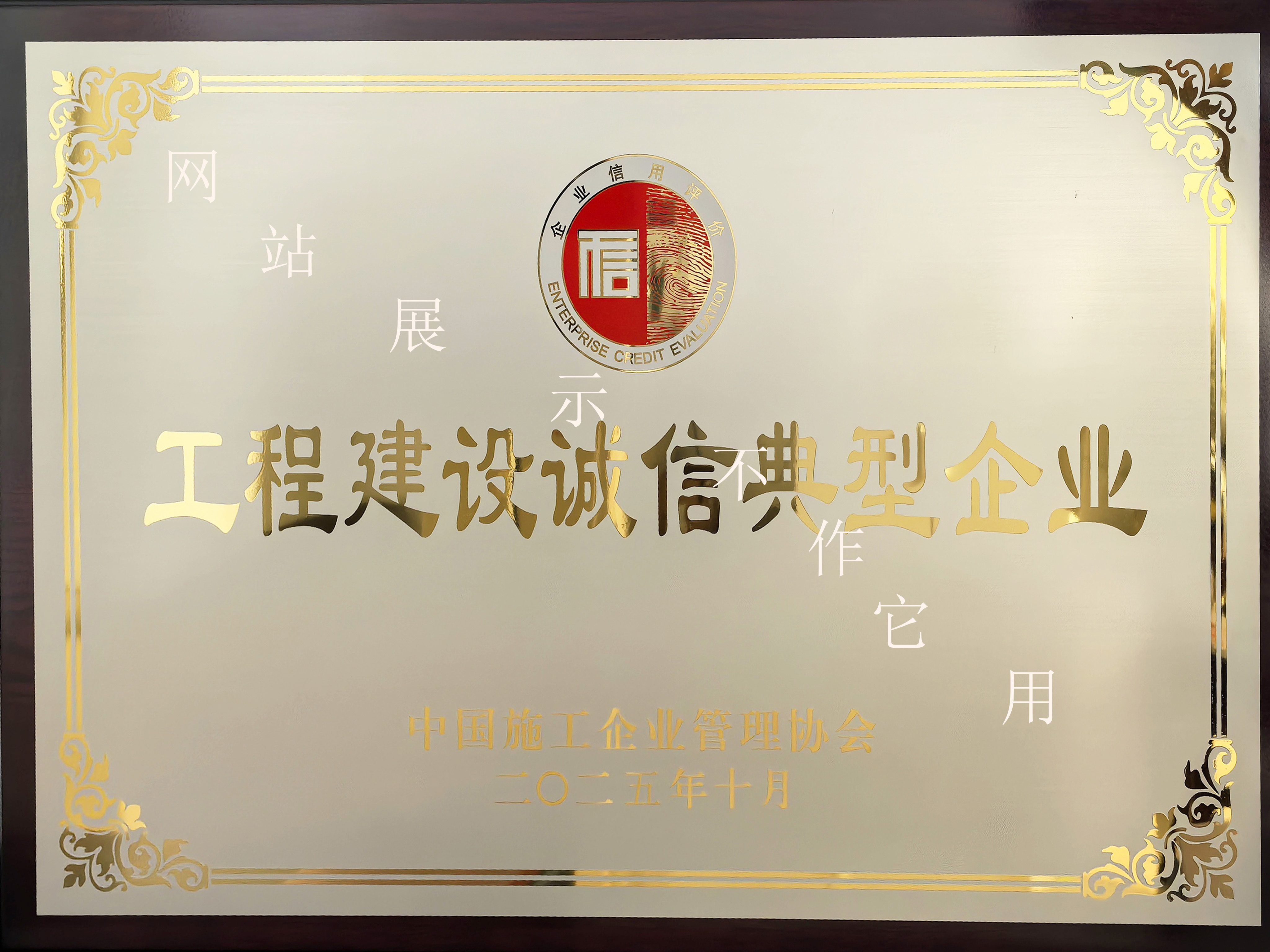2025年工程建設(shè)誠信典型企業(yè)